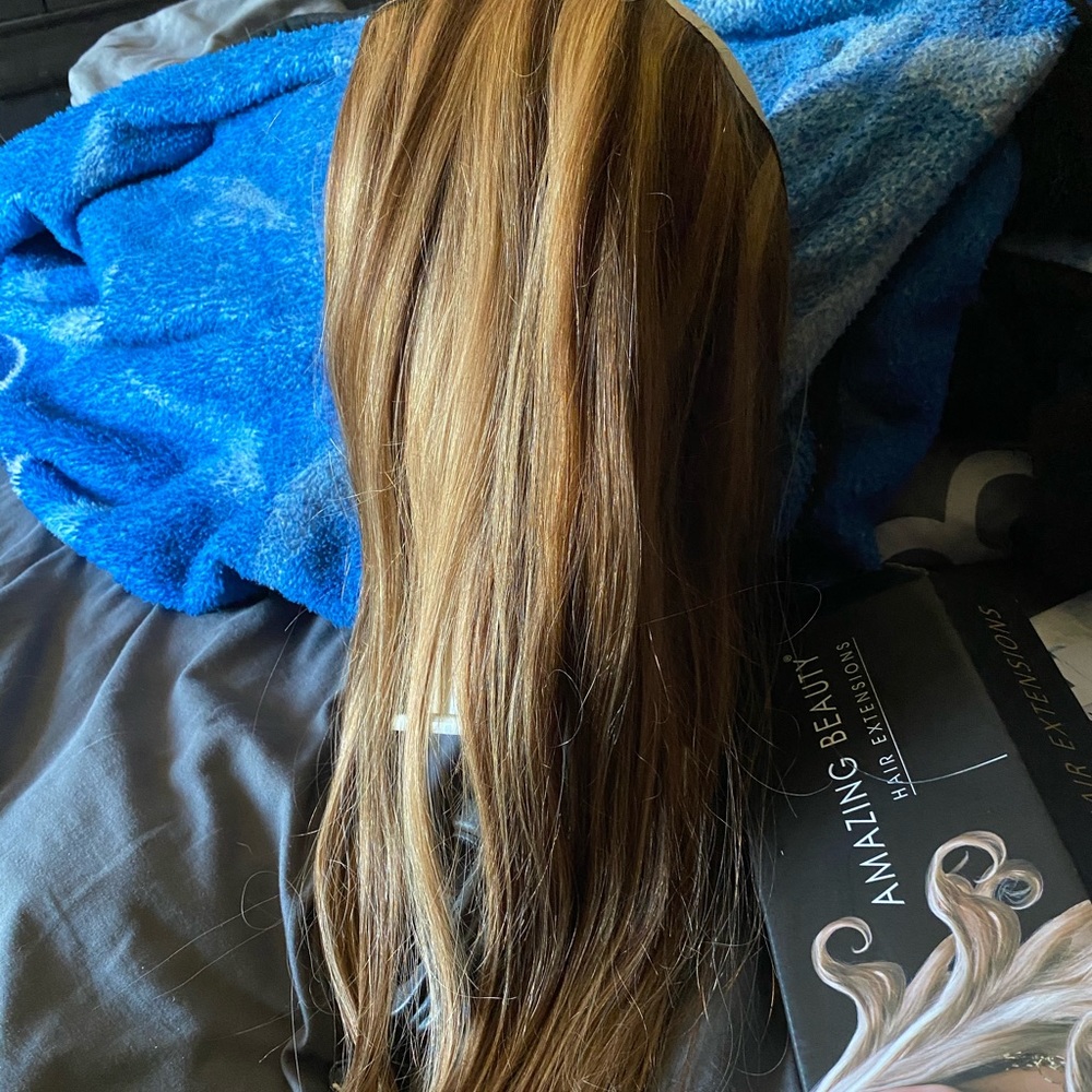 Crown halo human hair